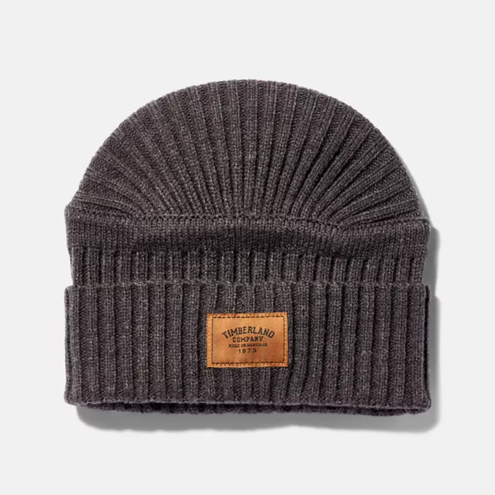 Bonnet côtelé Gulf Beach pour homme en gris foncé