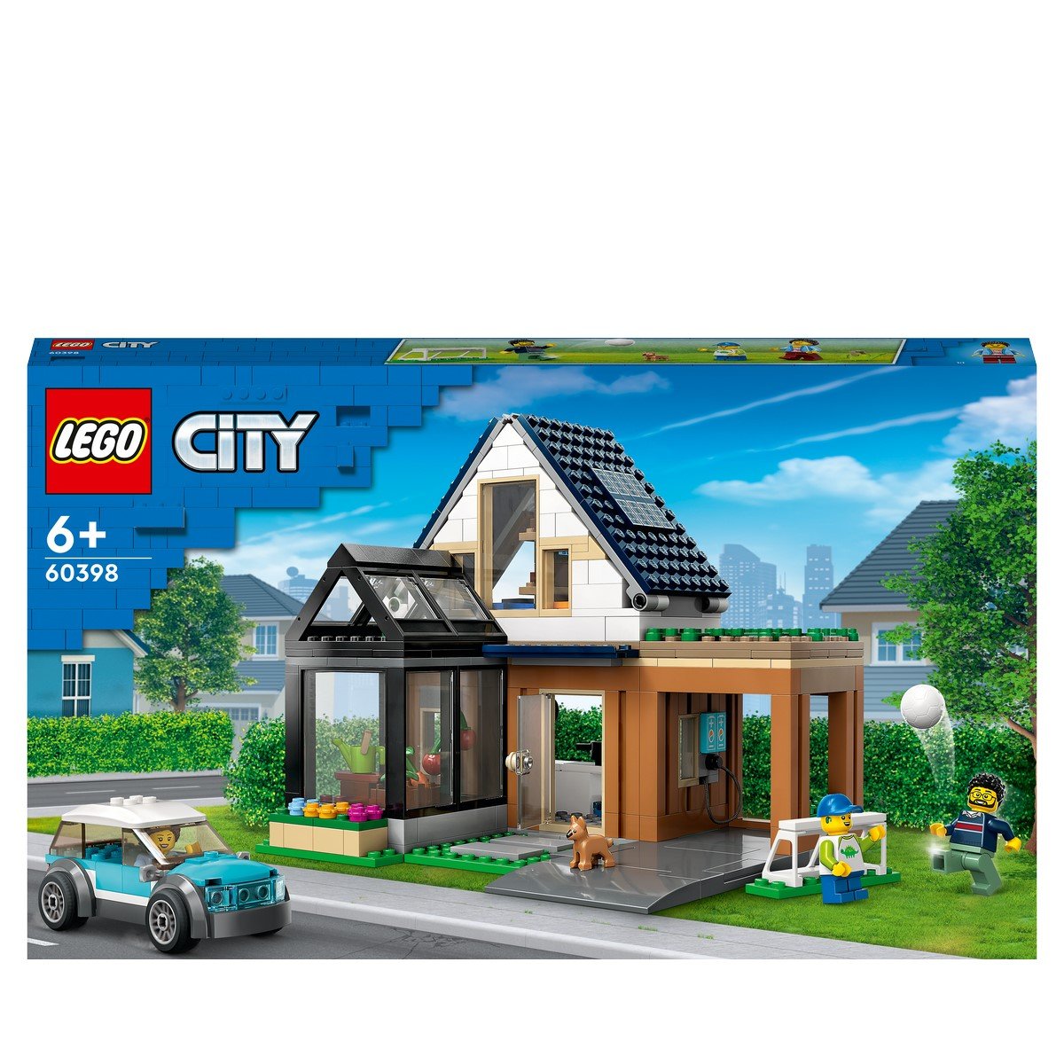 Maison familiale et voiture électrique Lego City 60398