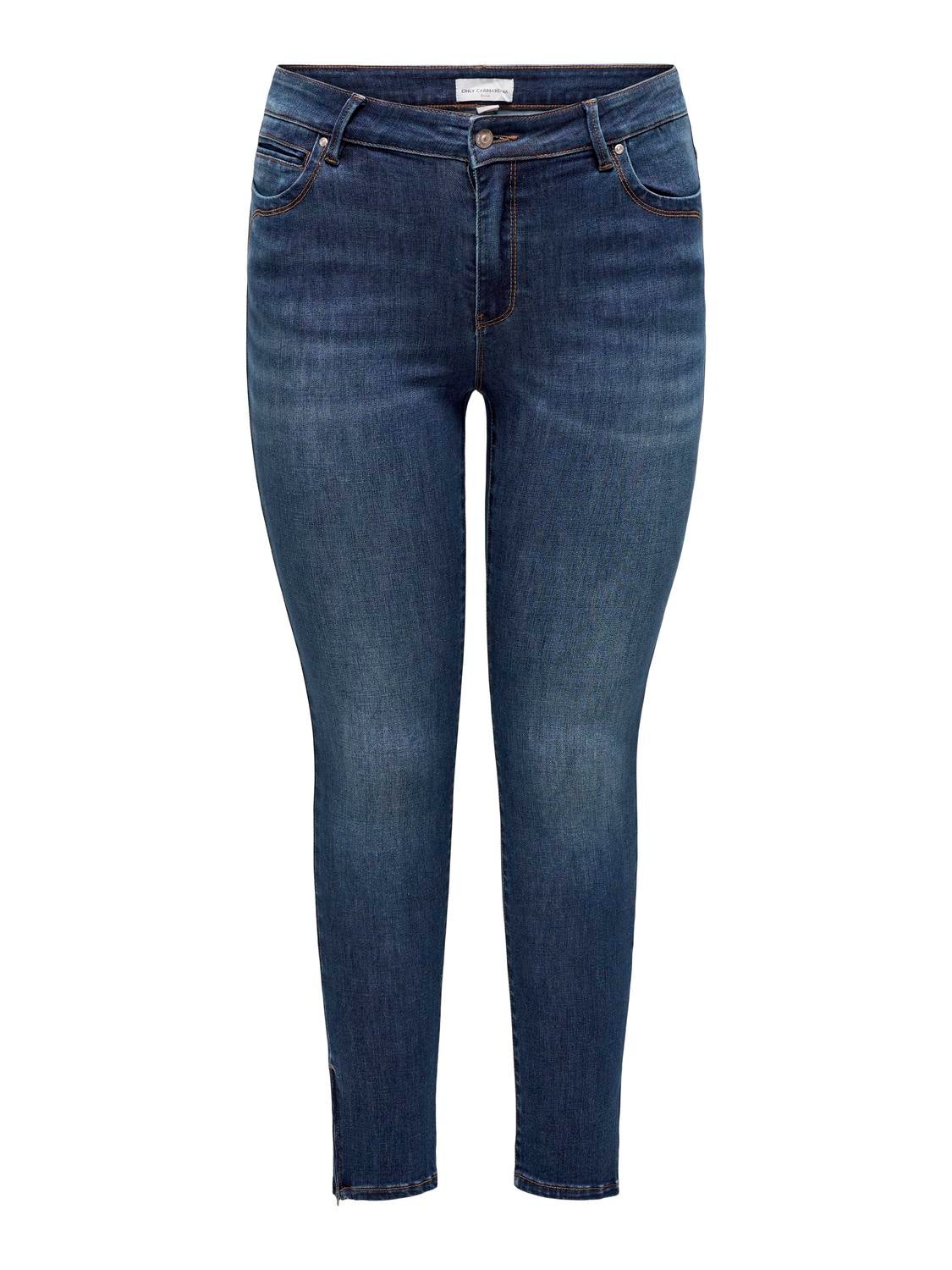 CARKARLA Mittlere Taille Skinny Fit Jeans Dark Blue Denim