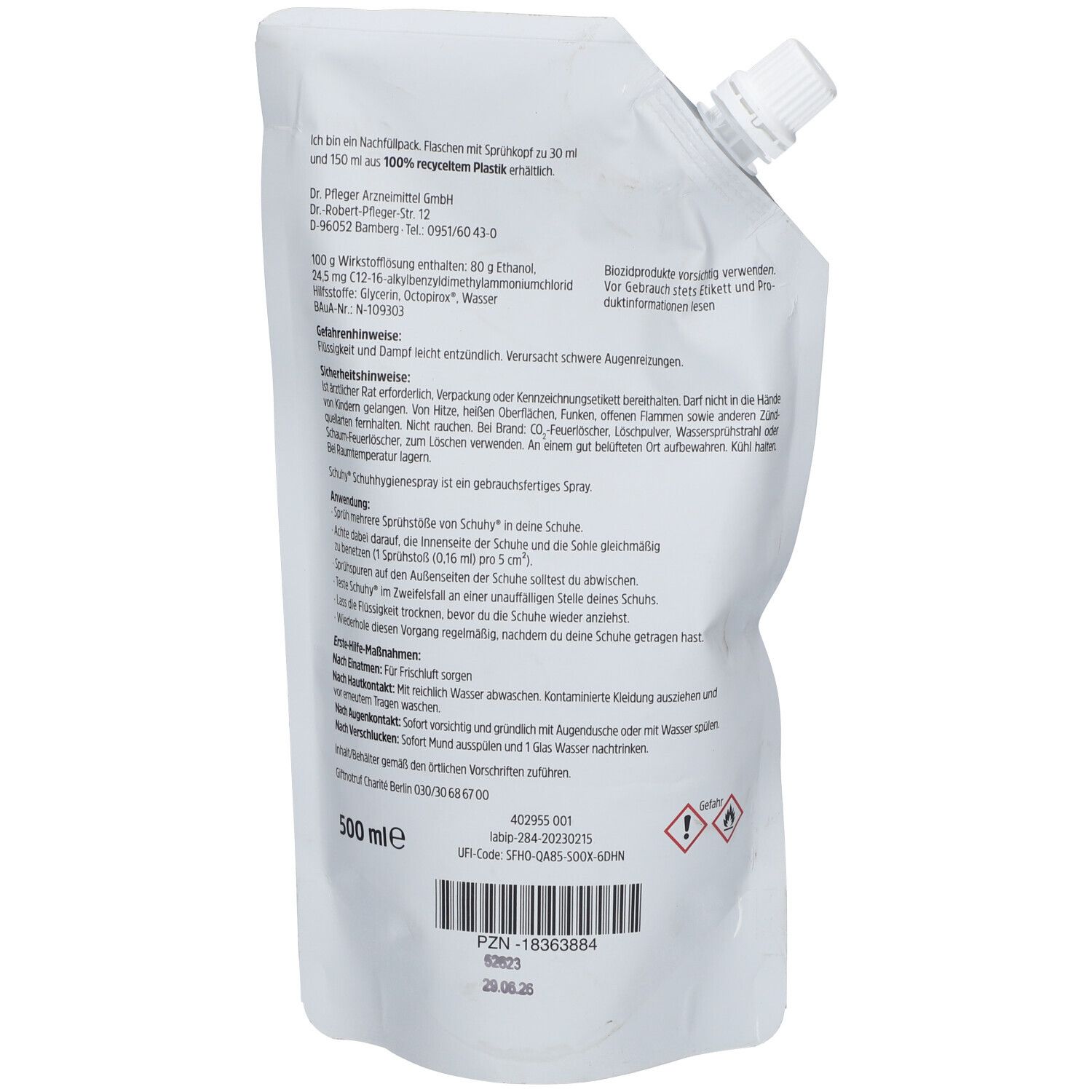 SCHUHY Schuhhygienespray