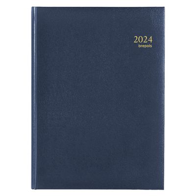 Agenda Lima Omega - 1 semaine sur 2 pages - 21 x 29 cm - bleu - Brepols