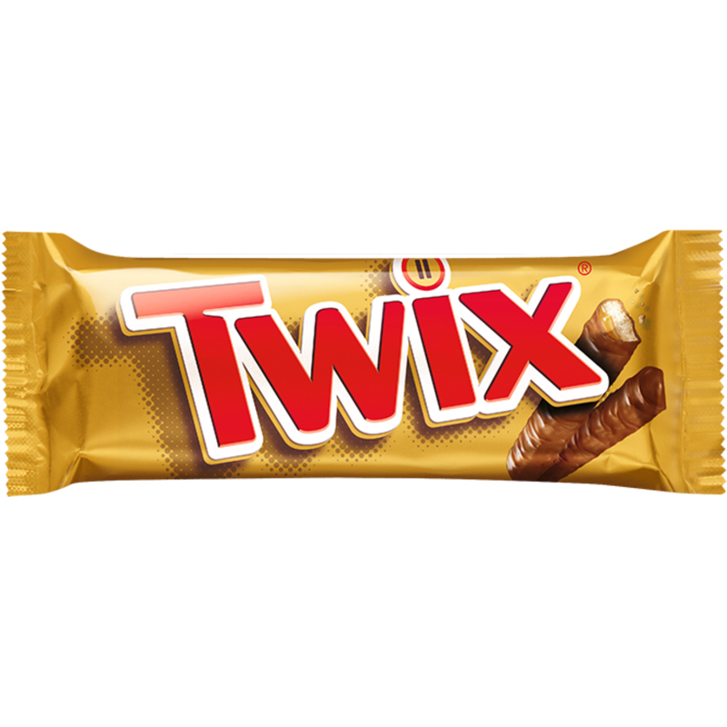 Twix Schokoladenriegel, 50 g, 25 Stück
