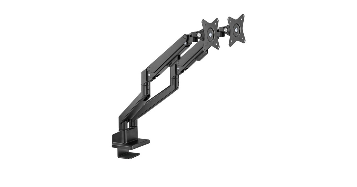 goobayDual Monitor Mount, 17 tot 32 inch monitorarm  (Zwart)