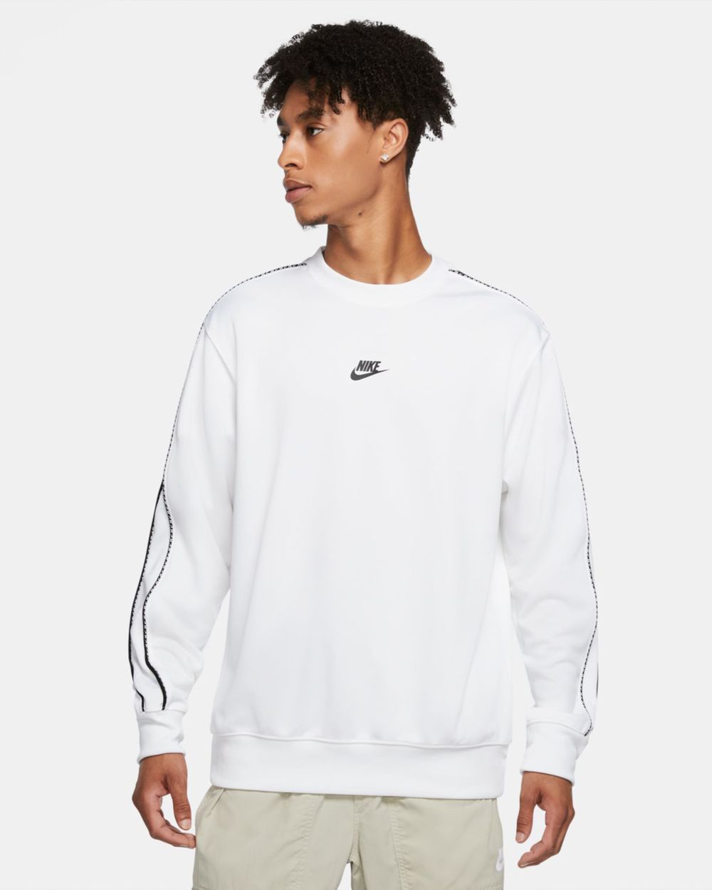 Sweat-shirt Nike Repeat Blanc pour homme
