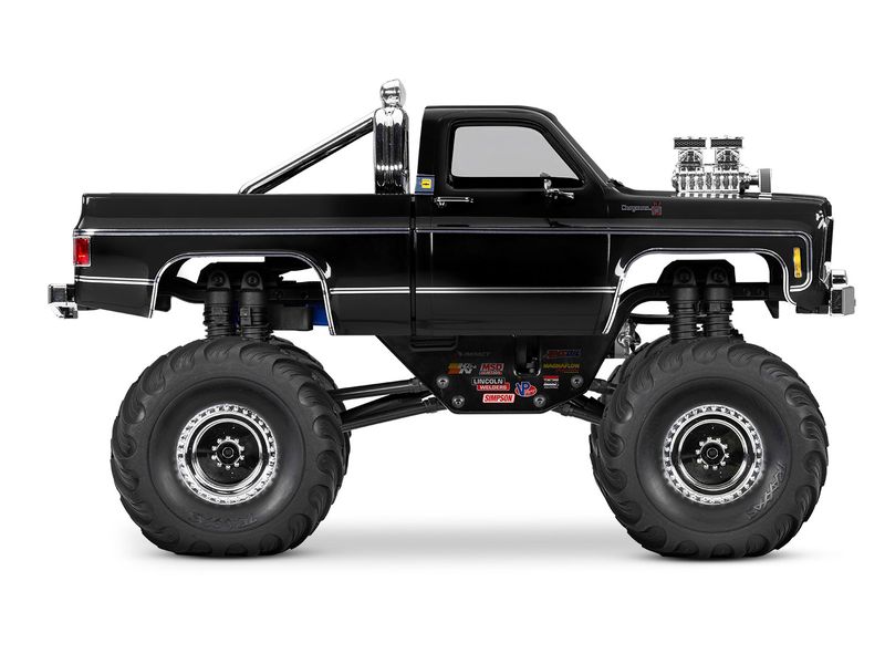 Traxxas Monster Truck TRX-4MT Chevrolet K10 Schwarz, RTR, 1 Kleiner, originalgetreuer 4x4 RC-Monstertruck
