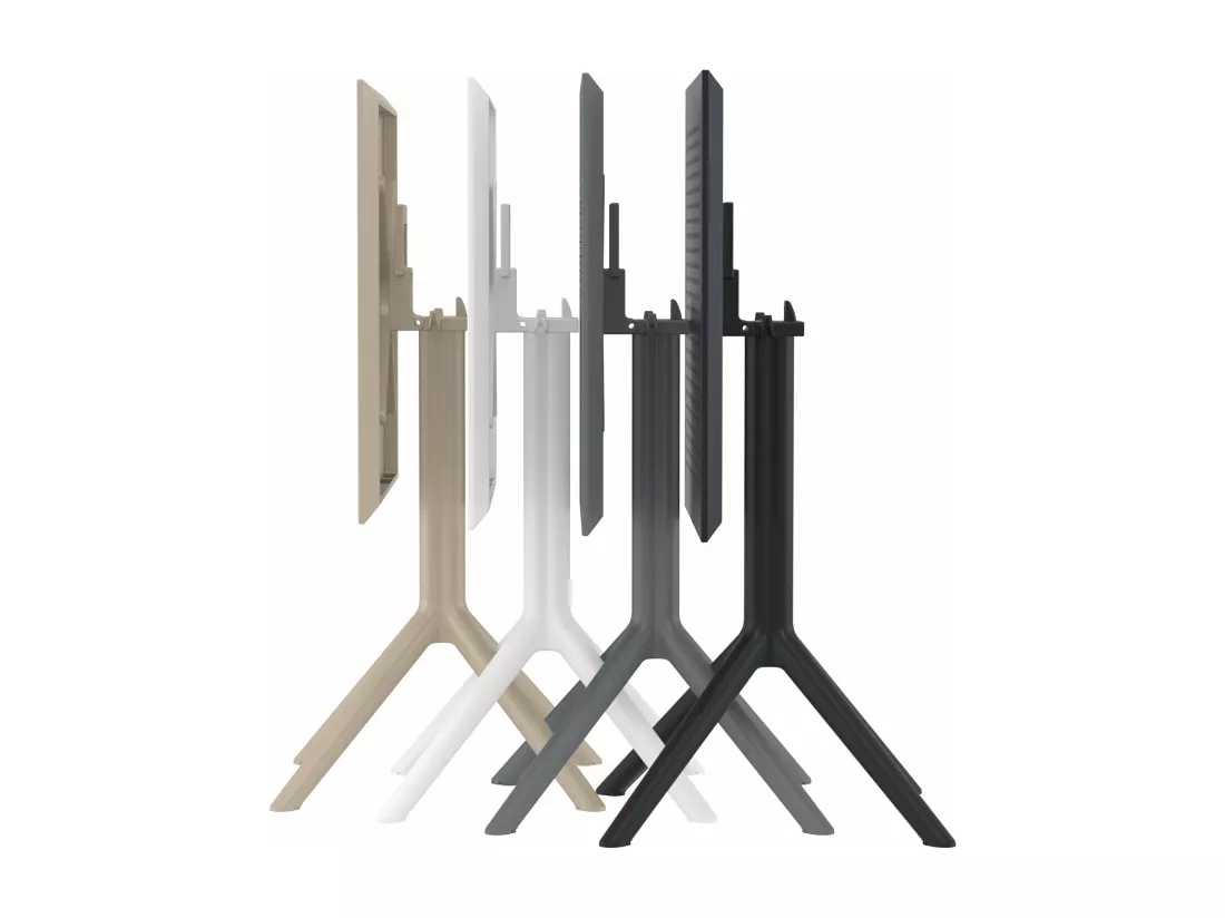 Table d'appoint de jardin - carré - Plastique - 60 x 60 cm - Blanc - Sky