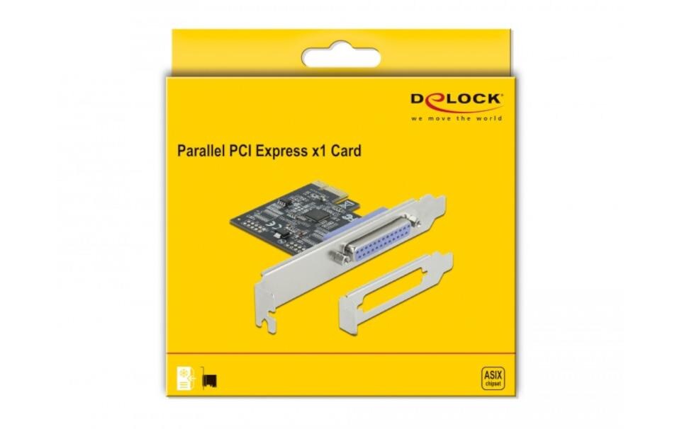 PCI-Express-Karte 90500 1x Parallel (DB 25)PCIe-Schnittstellenerweiterungskarte: 1x DB25 Buchse (IEEE 1284)