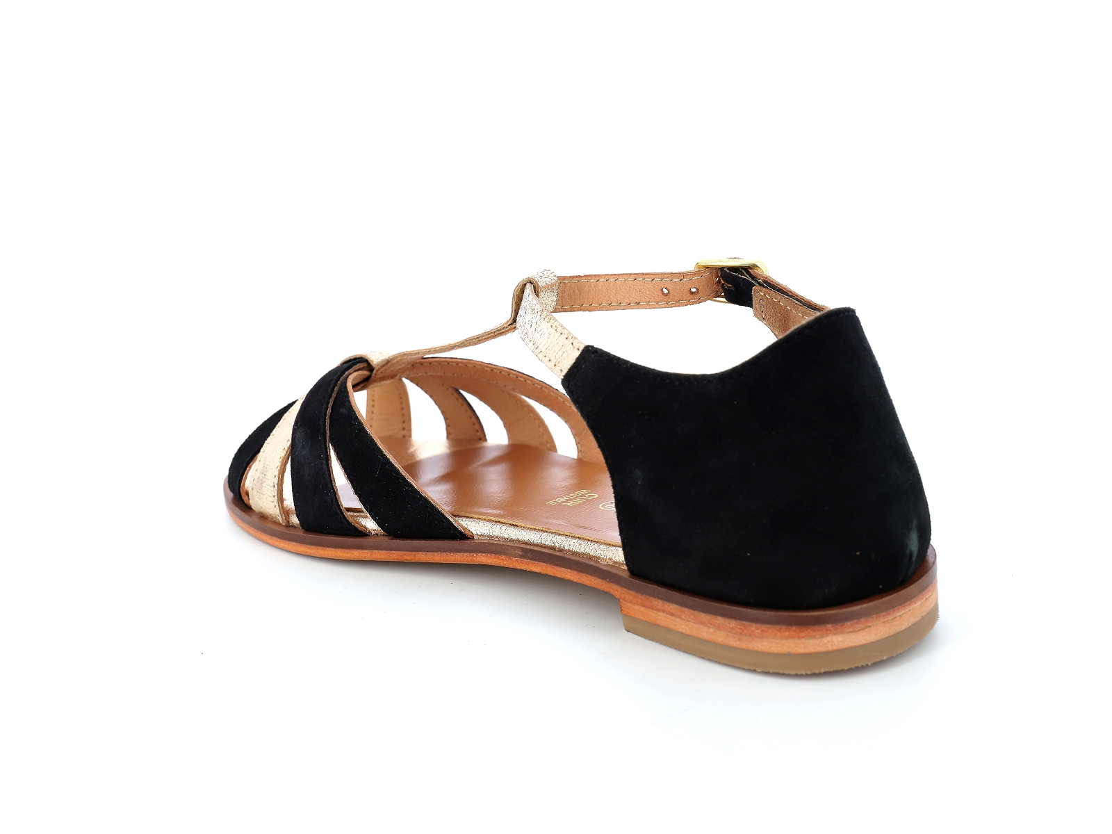 L atelier tropezien-IL 611 Cuir Noir Or