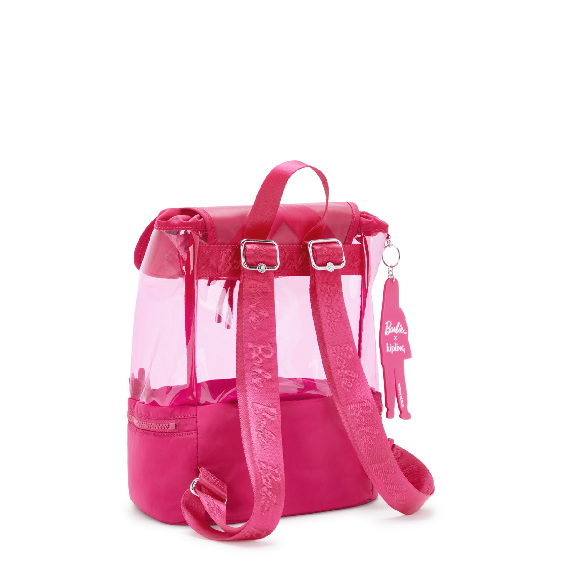DARLEE Sac à dos Barbie™ moyen avec deux compartiments principaux - Power Pink Transpant