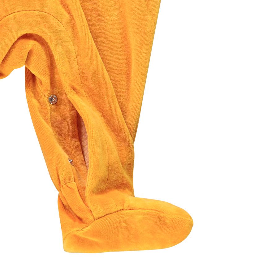 Lot de 2 dors-bien en velours motifs coeurs pour bébé fille - Jaune