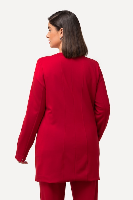 Longblazer, Ziernähte, Rundhals, Jersey