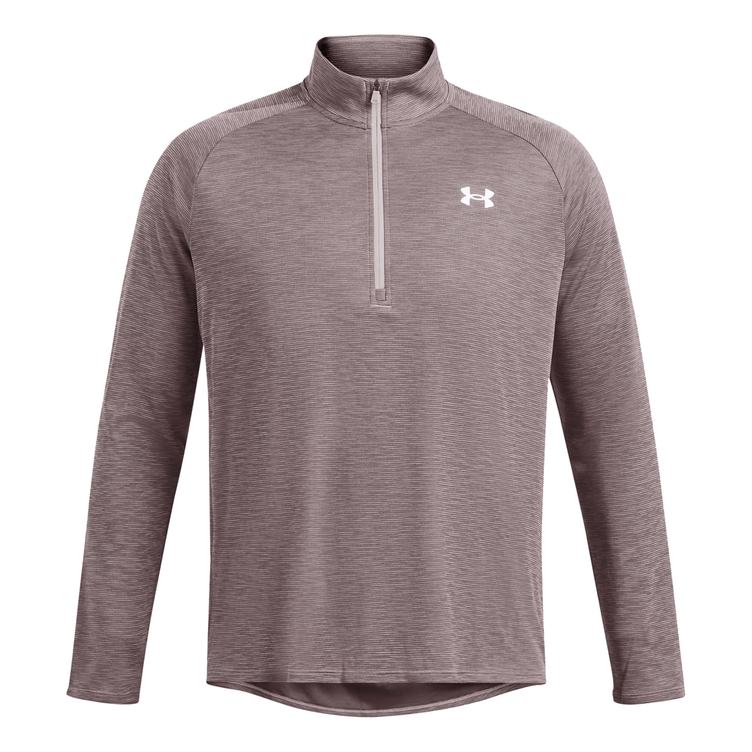 Under Armour Tech Textured 1/2 Zip Haut Manches Longues Hommes - Gris