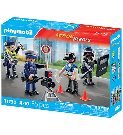 Playmobil Action Helden - Polizei Figuren-Set - 71730 - 35 Teile