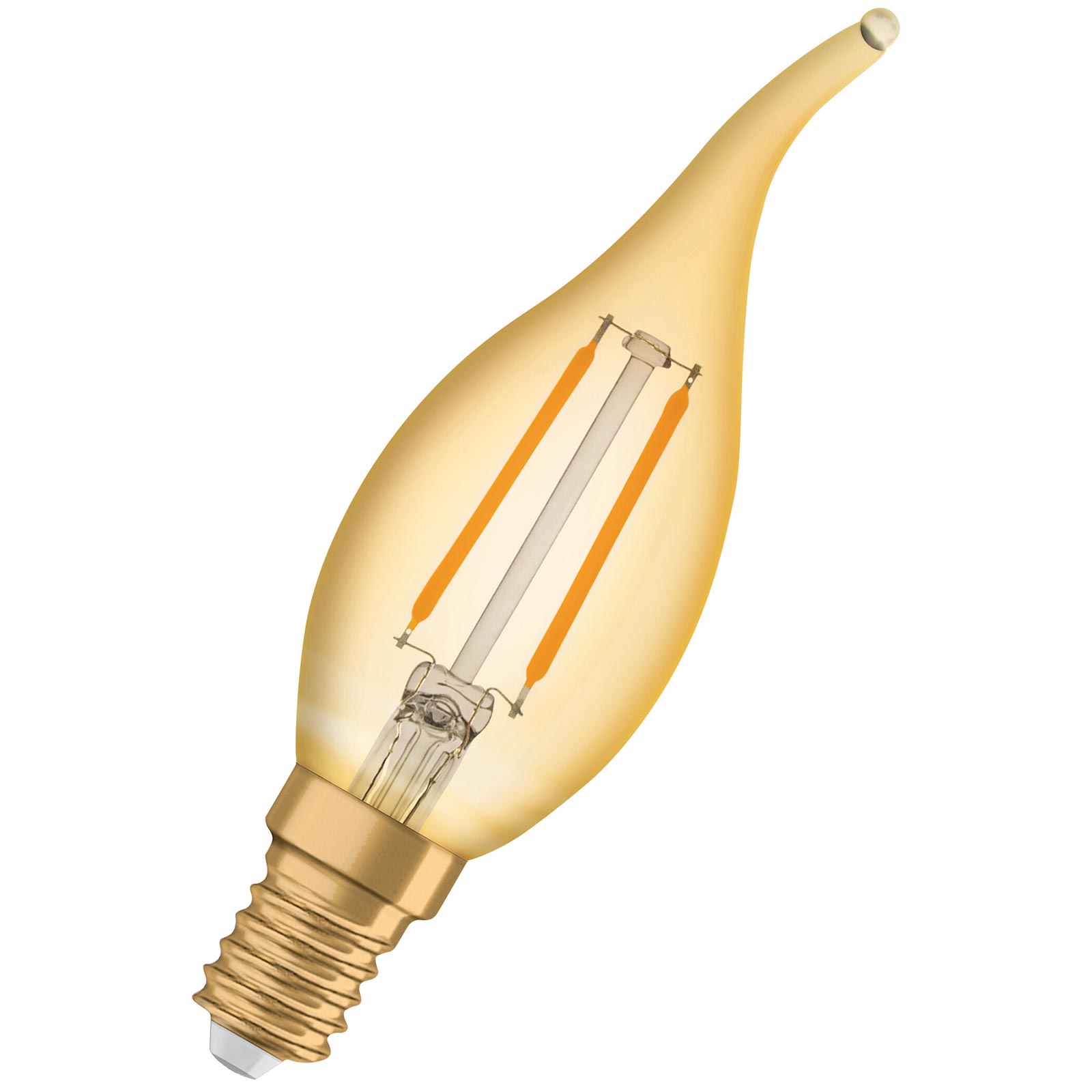 LED-Leuchtmittel 1906 CLB22 - Filament Windstoßkerze - E14