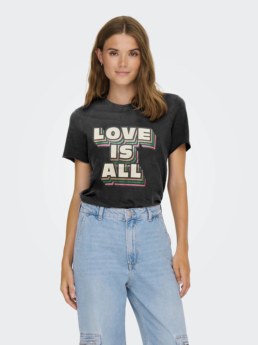 SOMENTE<br>Camiseta de manga curta com estampa