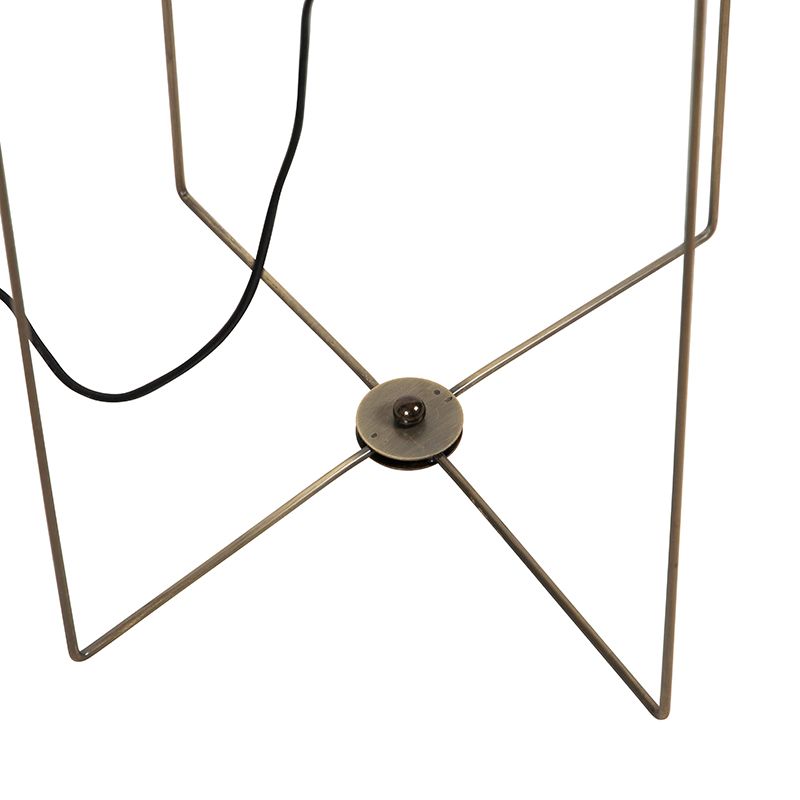 Design vloerlamp beige linnen kap - Rich