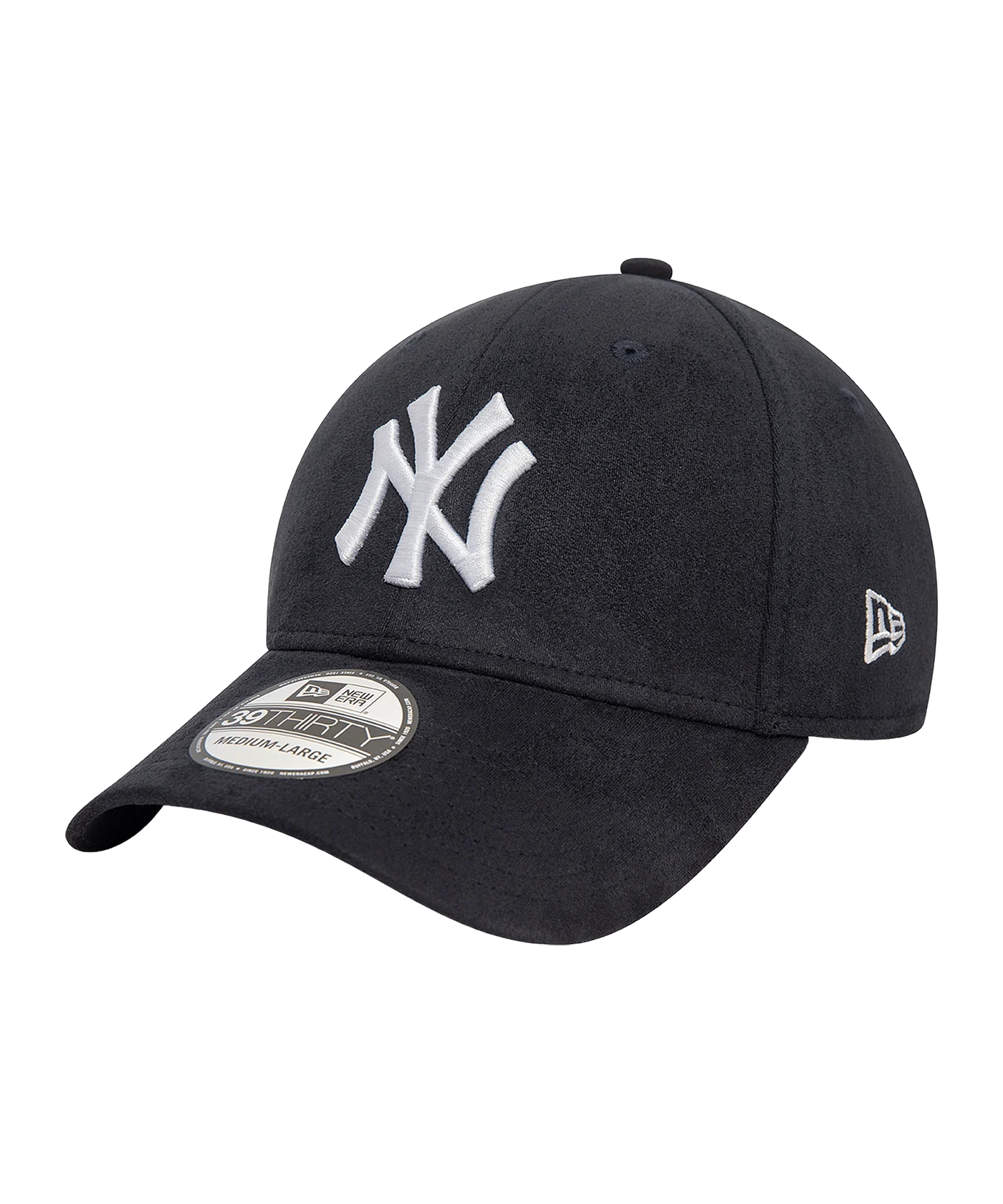 New Era MLB New York Yankees Faux Suede 39Thirty Cap Blau
