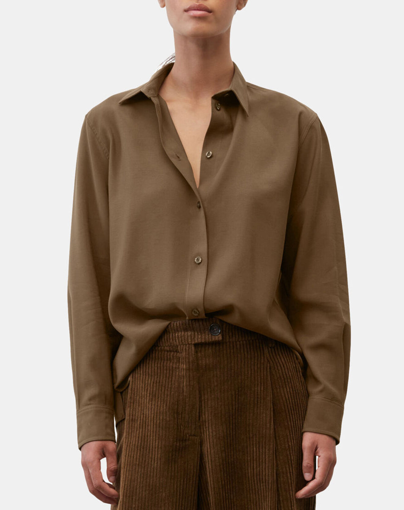 Marc O'Polo Chemise fluide marron