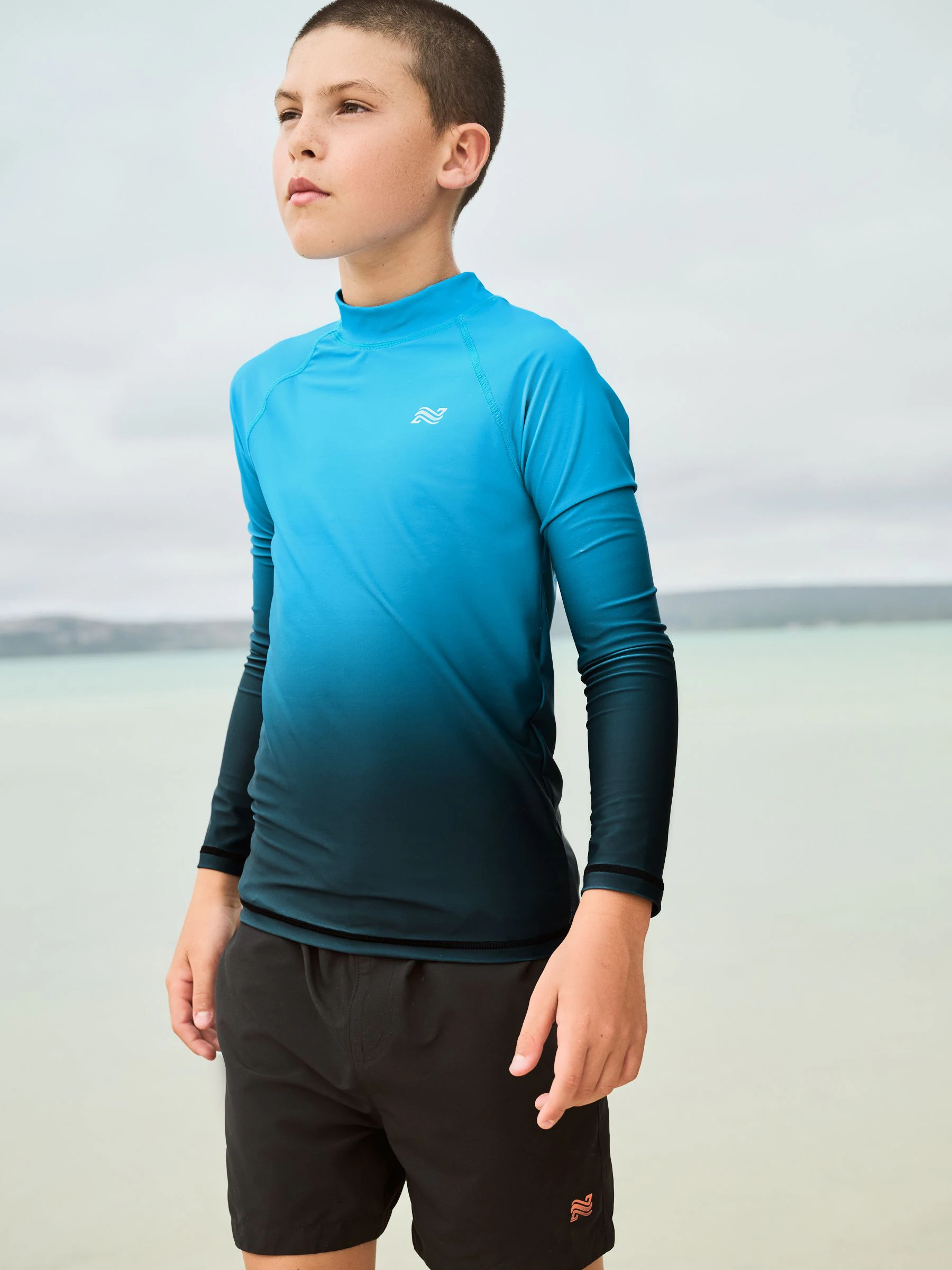Blauw Ombre - Surfhemdje (1,5 - 16 jr)