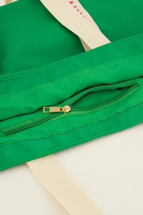 Groene shopper l'amour