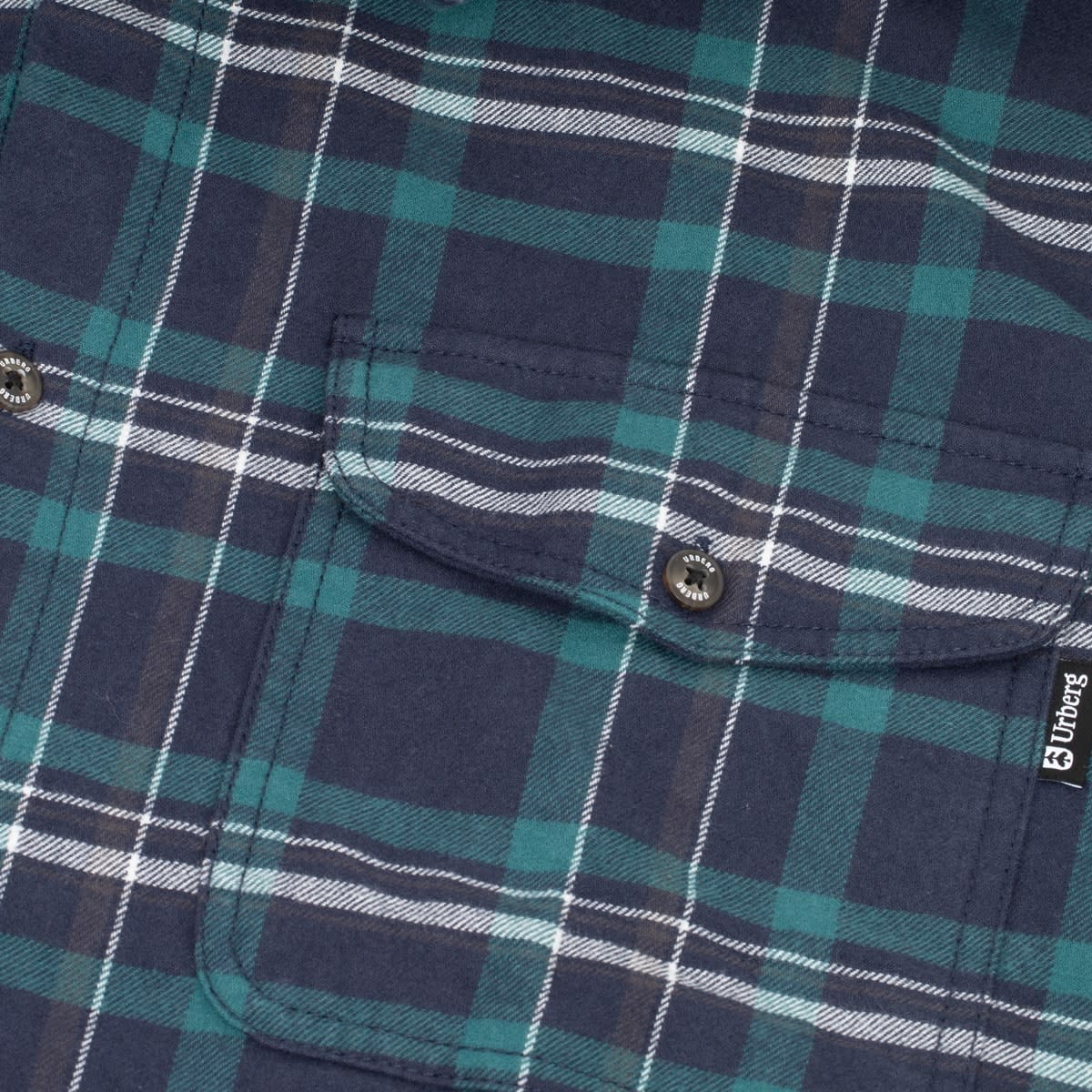 Urberg Flannel Ls W Strap Shirt Men Blue Nights