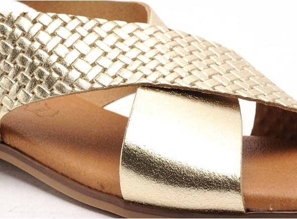 Eva frutos nu pieds plats femme 3010 or