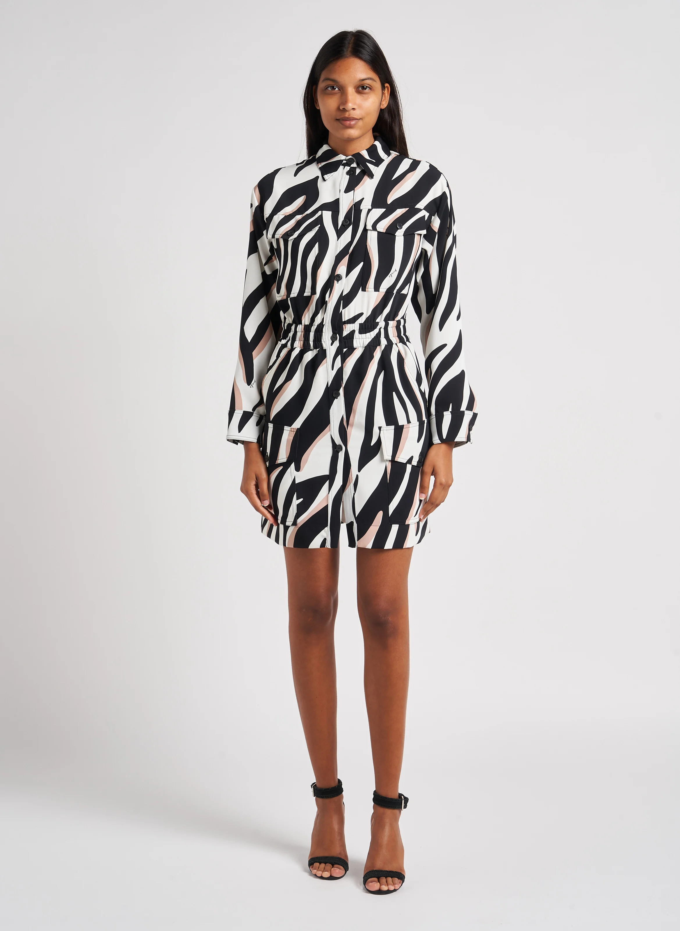 ANNIN - Robe courte imprimée | Multicolore