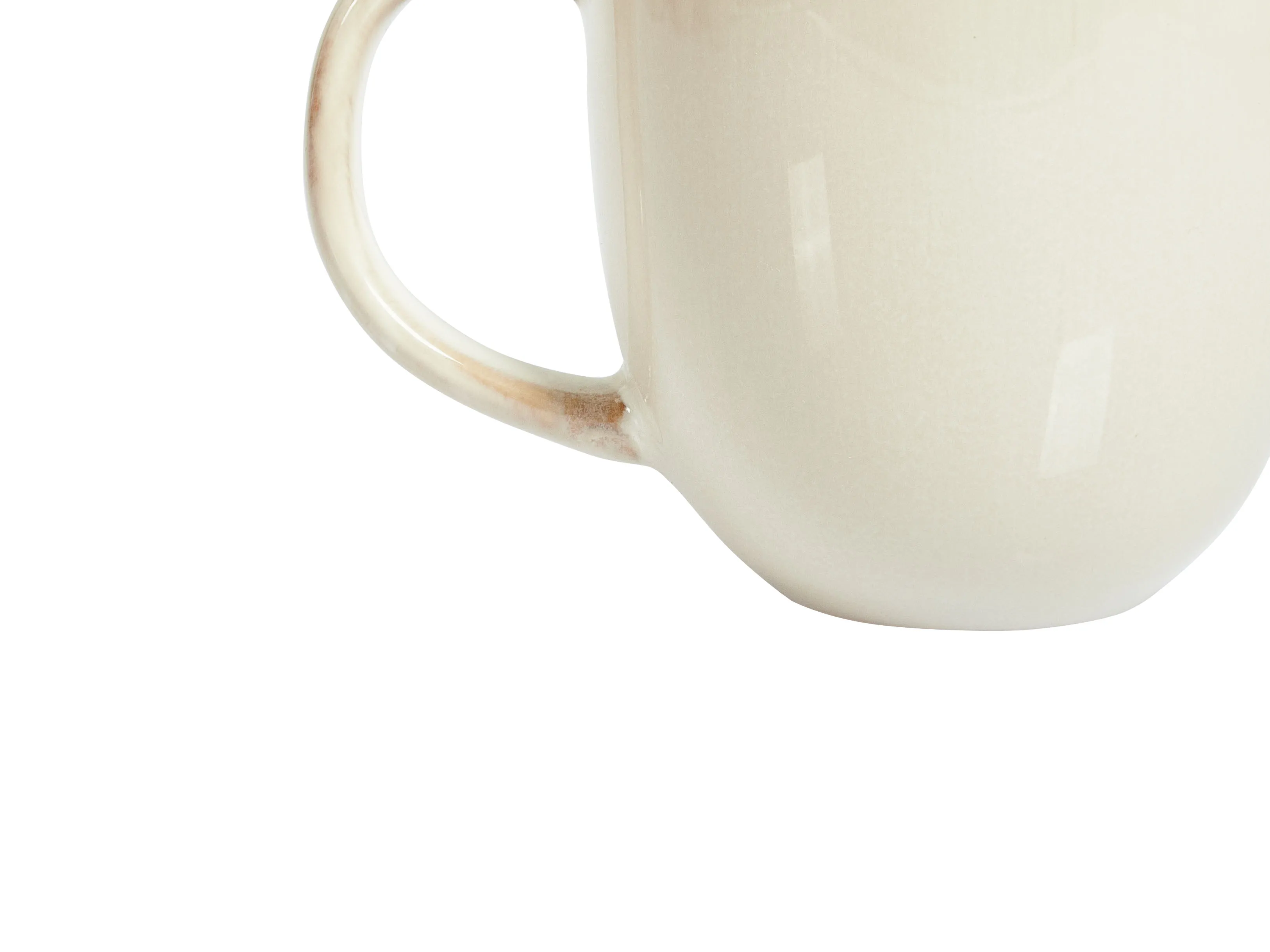 Set van 4 mokken GINSENG Steengoed Lichtbeige