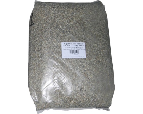 Aquariumgrind 2-4 mm 25 kg roodachtig