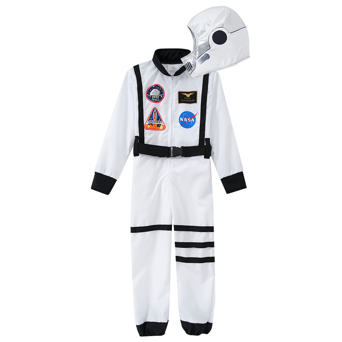 Topolino Kostüm Astronaut mit Stoffhelm weiss