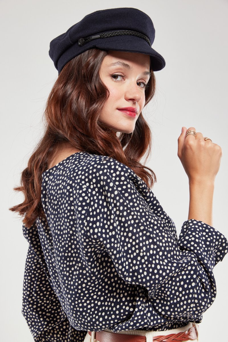 Blouse à pois - cupro