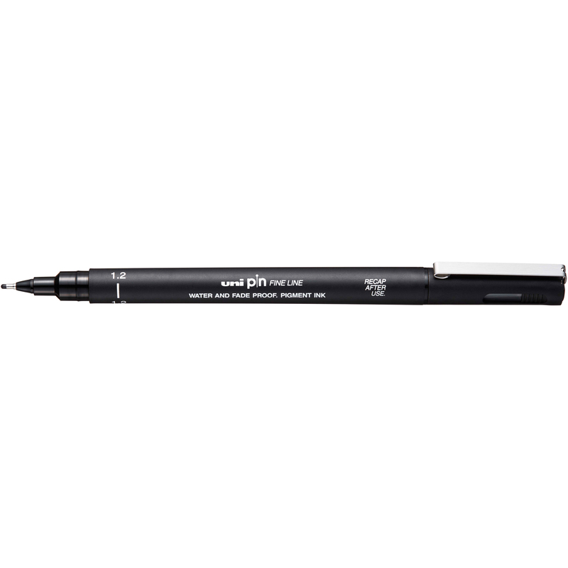 Uni-Ball Fineliner Pin, 1.2 mm, schwarz