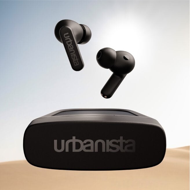 Urbanista - Phoenix Earbuds Med Solceller - Midnight Black