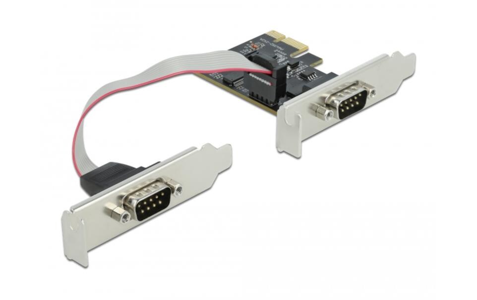 PCI-Express-Karte 90001 2x Seriell / RS-232PCIe-Schnittstellenerweiterungskarte: 2x RS-232