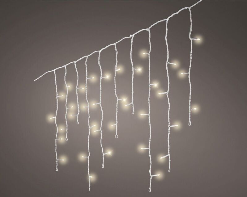 Lumineo Kerstverlichting - IJspegel - warm wit - 750 cm - 175 led lampjes - ijspegelverlichting