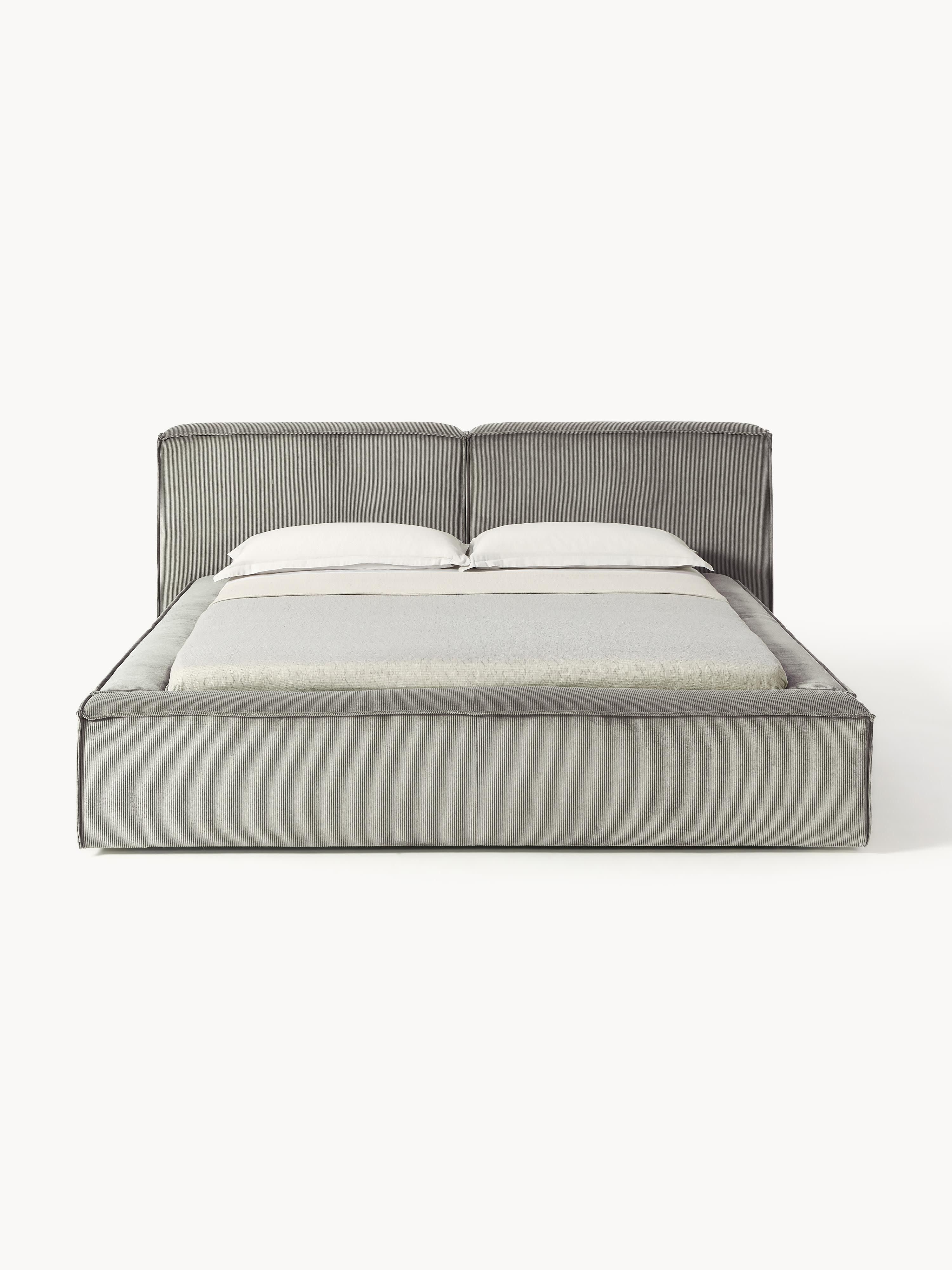 Gestoffeerd bed Lennon van corduroy