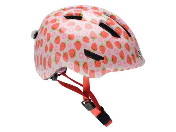 Abus Smiley 3.0 Led Cykelhjelm, Rose Strawberry