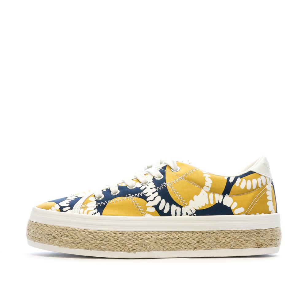 No Name Baskets Marine/Jaune Femme No Name Malibu