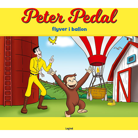 Peter Pedal flyver i ballon
