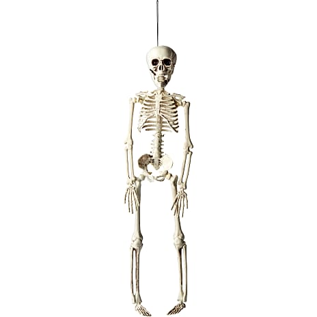 Halloween skelet H: 40 cm - hvid