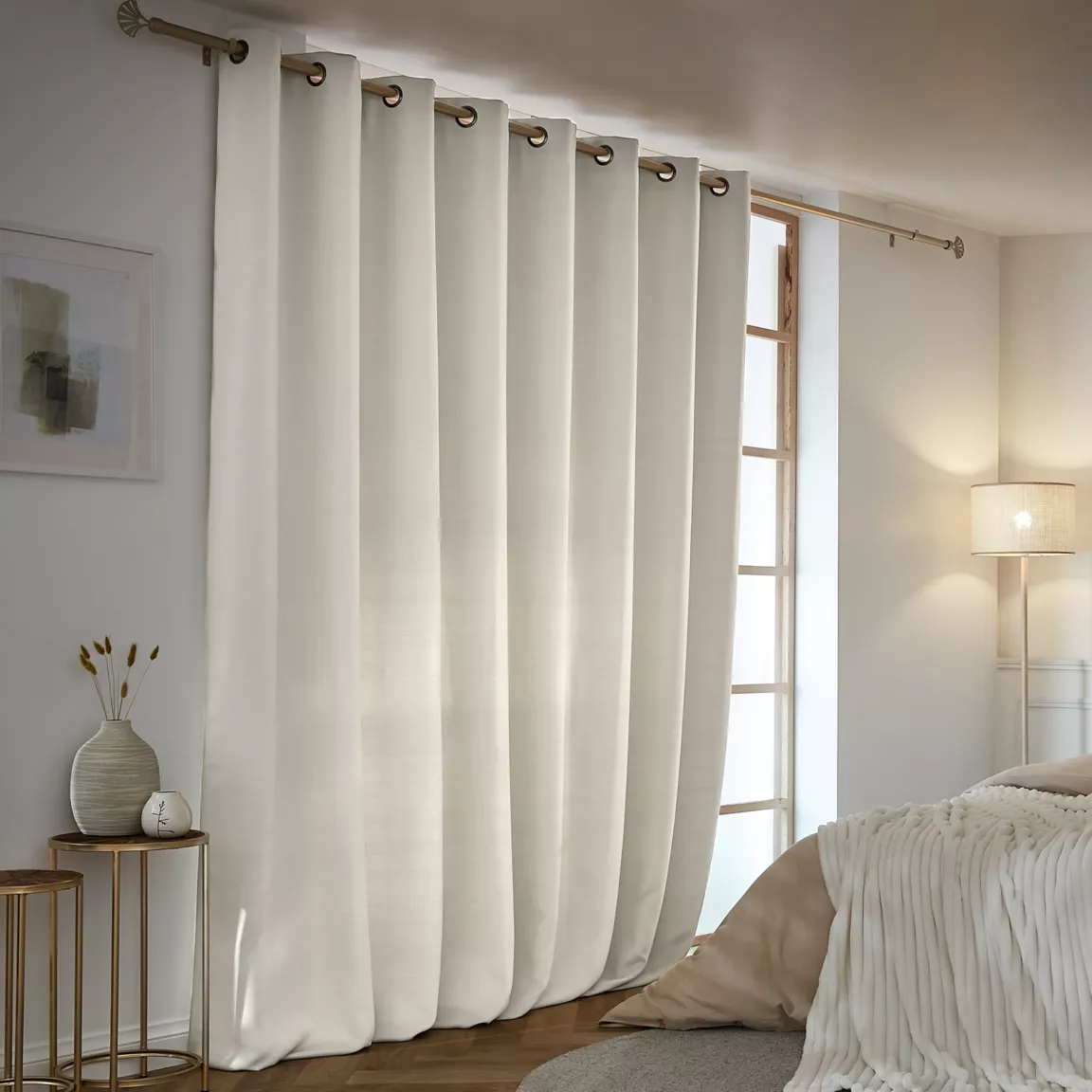 Rideau obscurcissant thermique (280 x 260 cm) Calore Beige