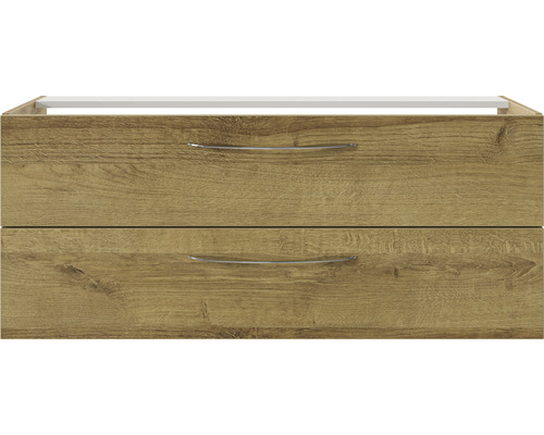 Pelipal Xpressline 4035 wastafelmeubel, BxHxD 116 x 48,2 x 43,5 cm, frontkleur: Riviera eiken, 4035.471101