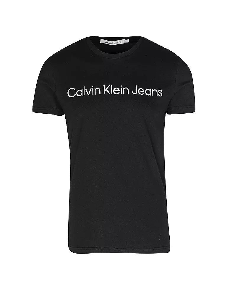 CALVIN KLEIN JEANS T-Shirt Slim Fit CORE INSTITUTIONAL schwarz