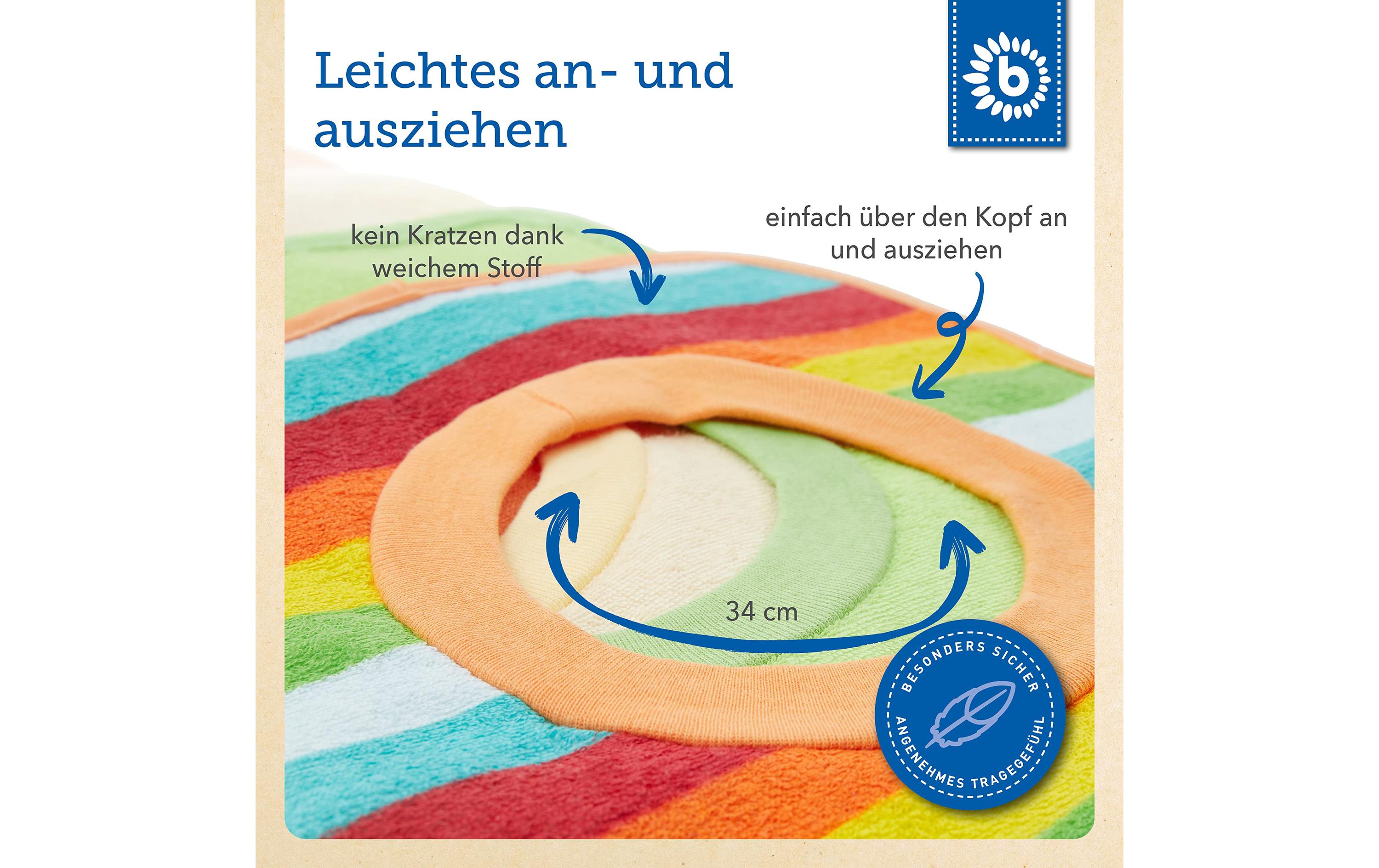 Lätzchen 6er-Set, Regenbogen 30 x 24 cmLätzchen-Set