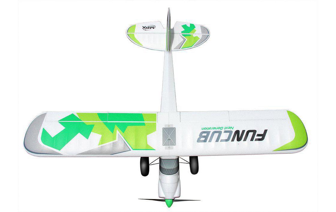 Flugzeug Funcub NG RR Grün<br>Motorflugzeug