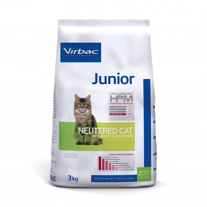 VIRBAC VETERINARY HPM Physiologique Junior Neutered Cat