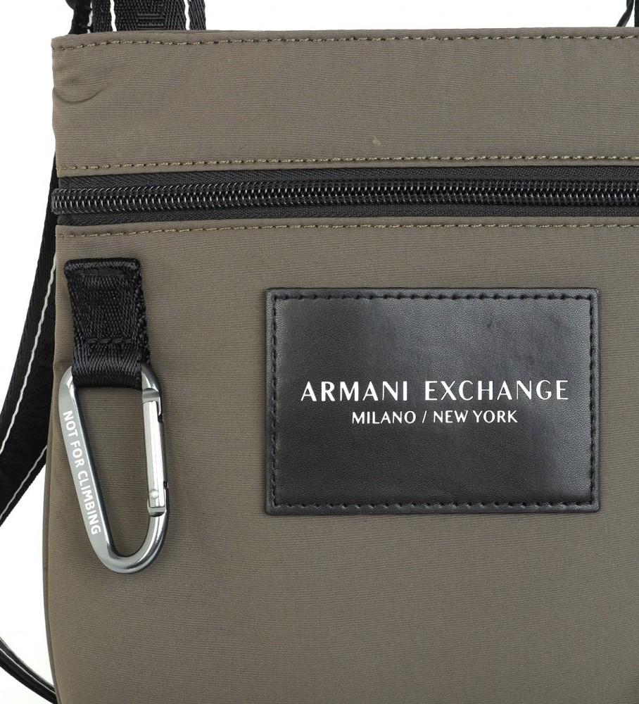 Bolsa de ombro Armani Exchange em nylon verde