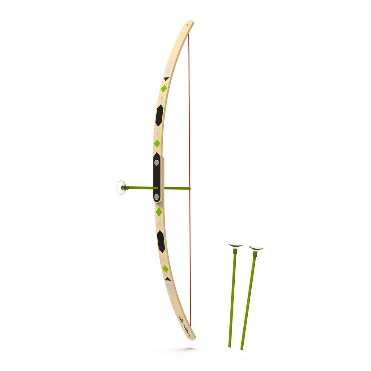 Arc et 3 flèches en bois