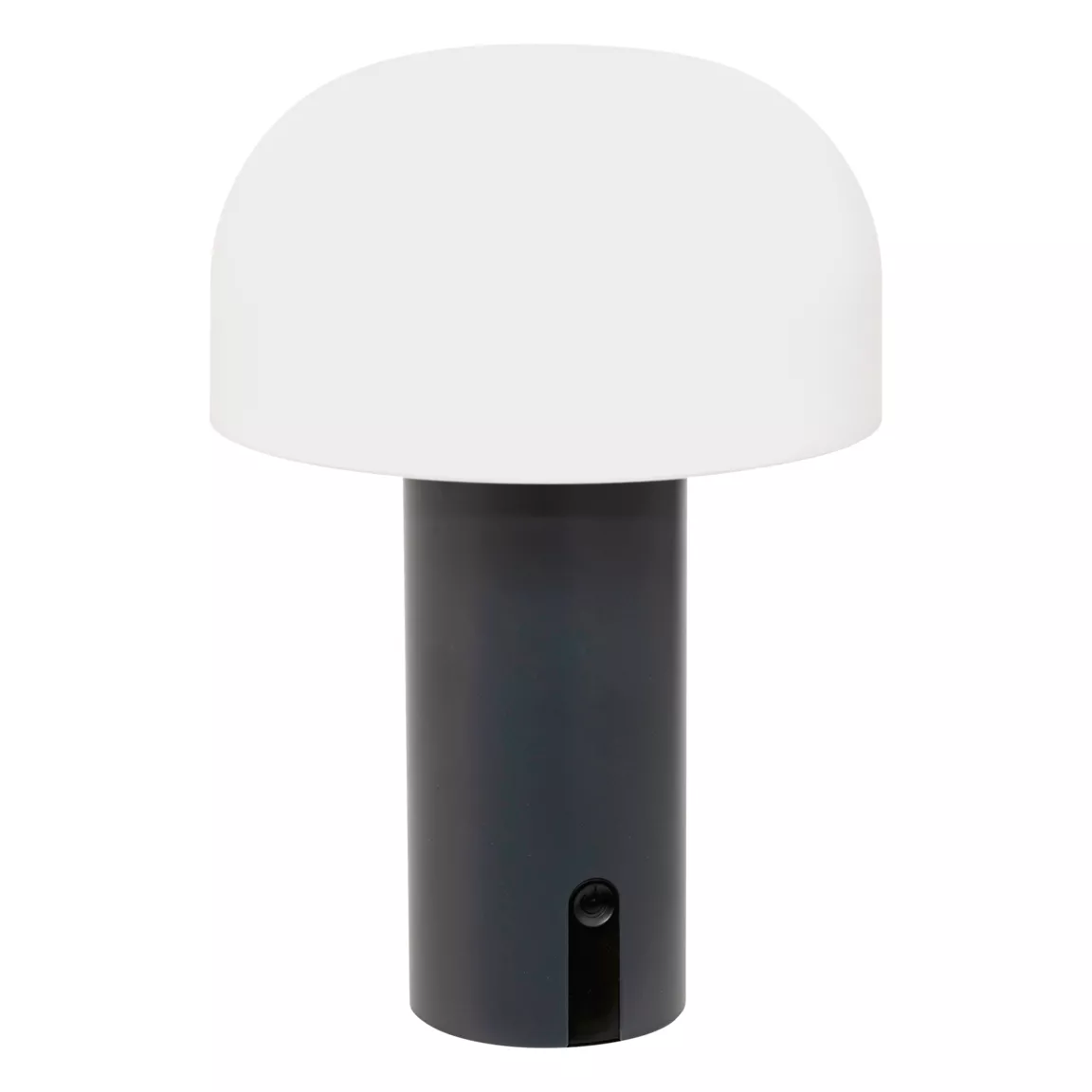 Lampe à poser extérieur métal (H22 cm) Jany Grise
