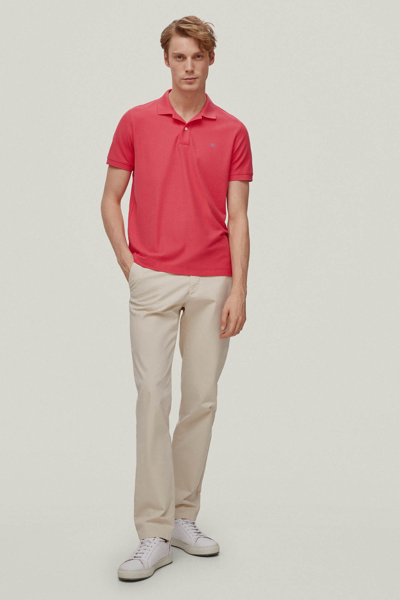 Logotipo Polo Piqué - Coral